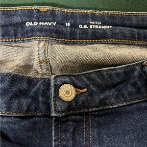 Old Navy Women’s Blue Jeans size 18. Mid Rise OG Straight. Excellent Used.